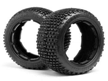 HB KHAOS REAR HPI BAJA TYRE (WHITE/MEDIUM 2PCS) 67972 - OUT OF STOCK